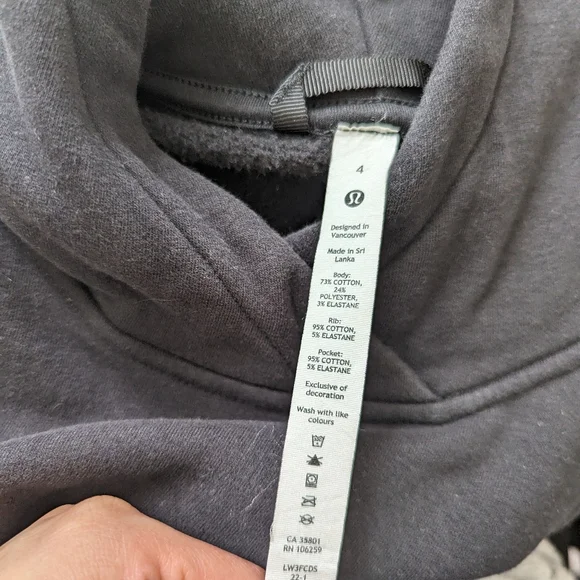 Lululemon loungeful hoodie, size 4 - Picture 4 of 4